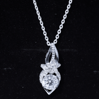 Certified Moissanite Designer Bridal Necklace For Wedding