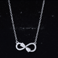 Certified Moissanite Forever Symbol Necklace for Women