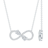 Certified Moissanite Forever Symbol Necklace for Women