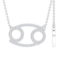 Certified Lab Grown Diamond Star Sign Cancer Necklace
