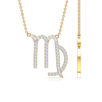 Certified Lab Grown Diamond Zodiac Virgo Necklace