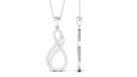 Certified Diamond Infinity Pendant in Pave Setting