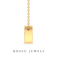 Pear Shape Real Diamond Solitaire Necklace