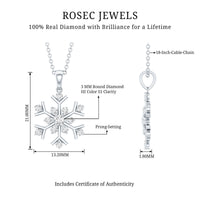 Certified Natural Diamond Christmas Necklace With Chain