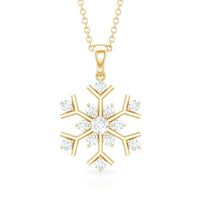 Certified Natural Diamond Christmas Necklace With Chain