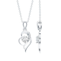Heart Necklace with Lab Grown Diamond
