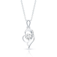 Heart Necklace with Lab Grown Diamond