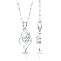 Heart Necklace with Lab Grown Diamond