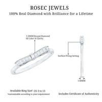 Natural diamond bow promise ring for women by Rosec Jewels, featuring a delicate design with sparkling diamonds in a ring setting.