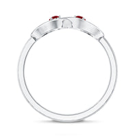 Natural Ruby Infinity Promise Ring for Women