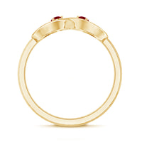 Natural Ruby Infinity Promise Ring for Women