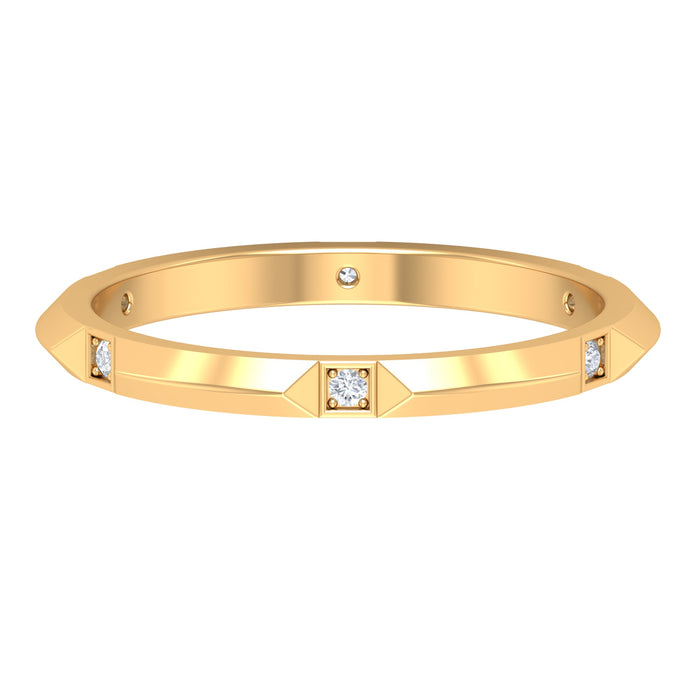 Certified natural diamond anniversary band ring by Rosec Jewels featuring sparkling diamonds set in a elegant band.