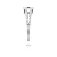 Split Shank Diamond Engagement Ring in Illusion Setting