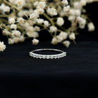 Round Cut Diamond Stackable Eternity Band