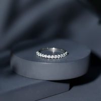 Round Cut Diamond Stackable Eternity Band