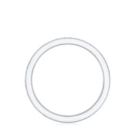 Baguette Cut Certified Moissanite Two Row Eternity Band