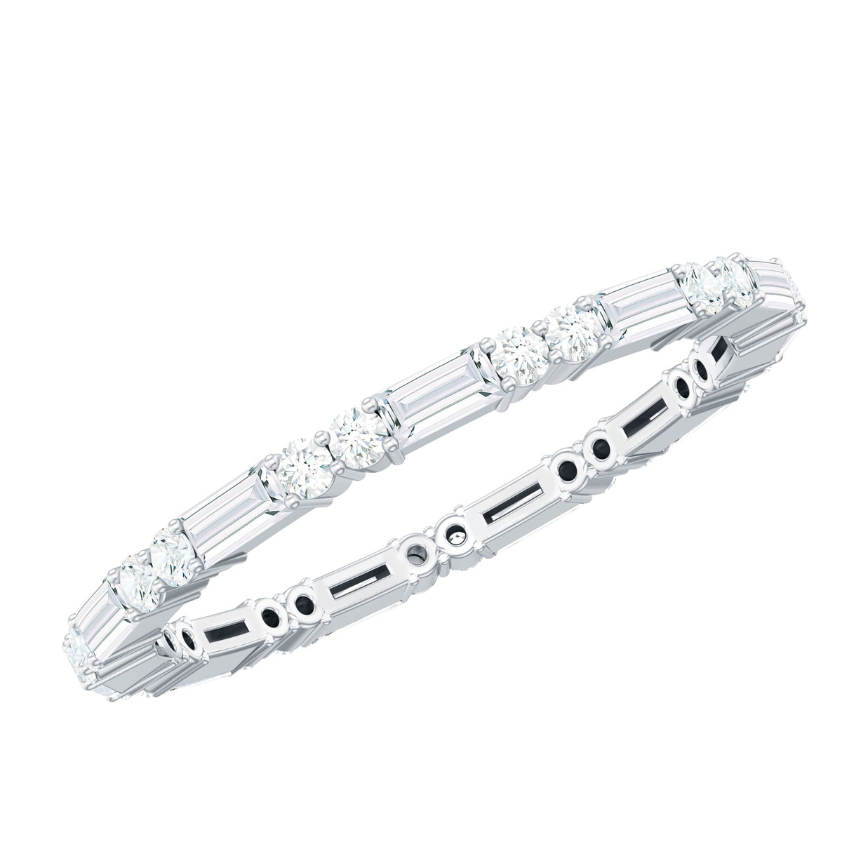 Certified Moissanite Stackable Enhancer Ring