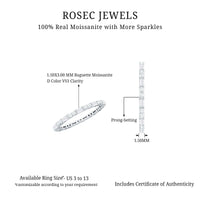 Certified Moissanite Stackable Enhancer Ring