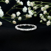 Certified Moissanite Stackable Enhancer Ring