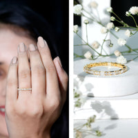 Certified Moissanite Stackable Enhancer Ring
