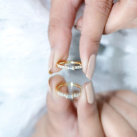 Moissanite Minimalist Stackable Promise Ring