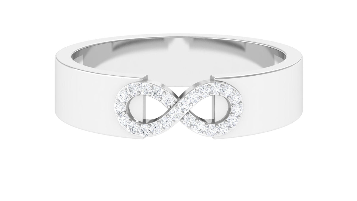 Certified Natural Diamond Infinity Band Ring