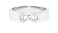 Certified Natural Diamond Infinity Band Ring