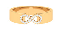 Certified Natural Diamond Infinity Band Ring