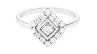 Contemporary Diamond Promise Ring with Certificate