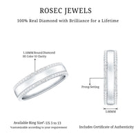 Natural Certified Diamond Wedding Band