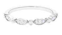 Certified Natural Diamond Half Eternity Ring for Anniversary