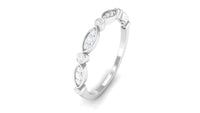 Certified Natural Diamond Half Eternity Ring for Anniversary