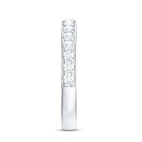 Certified Moissanite Half Eternity Ring