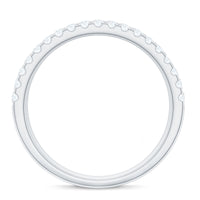 Natural Diamond Wide Half Eternity Band Ring