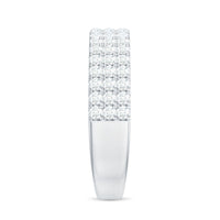 Natural Diamond Wide Half Eternity Band Ring