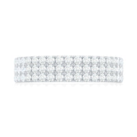 Natural Diamond Wide Half Eternity Band Ring