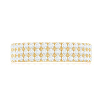 Natural Diamond Wide Half Eternity Band Ring