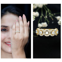 Certified round cut moissanite halo classic band ring by Rosec Jewels, showcasing sparkling center stone and elegant design.