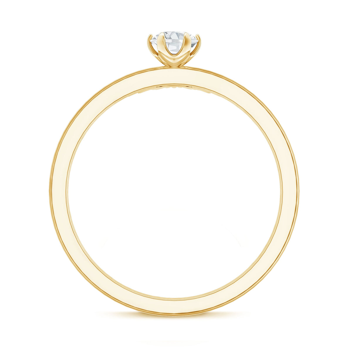 Certified Natural Diamond Promise Ring with Sunburst Enhancer