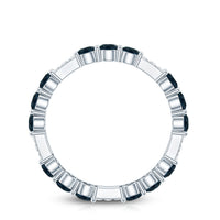London Blue Topaz and Diamond Designer Full Eternity Band