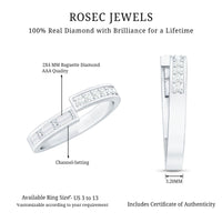 Natural Diamond Anniversary Band Ring with Certificate