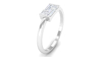 Certified Natural Diamond Promise Ring in East West Style