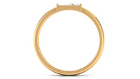 Certified Natural Diamond Promise Ring in East West Style