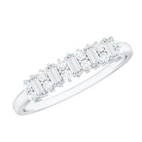 Minimal Natural Diamond Anniversary Ring