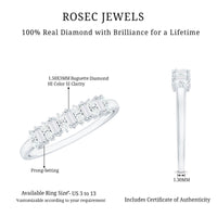 Minimal Natural Diamond Anniversary Ring
