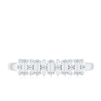 Minimal Natural Diamond Anniversary Ring
