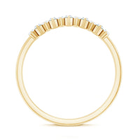 Minimal Natural Diamond Anniversary Ring