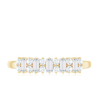Minimal Natural Diamond Anniversary Ring