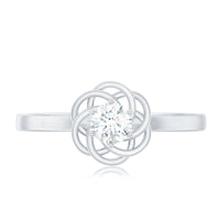 Nature Inspired Diamond Cute Promise Ring with Certificate