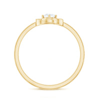 Nature Inspired Diamond Cute Promise Ring with Certificate